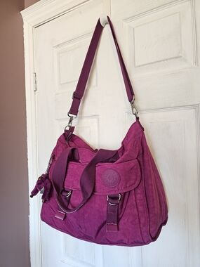 Kipling Magenta Convertible Crossbody Bag - Style K15060